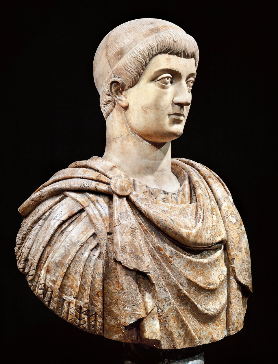 Marble bust of emperor Costanzo by Unbekannt Unbekannt