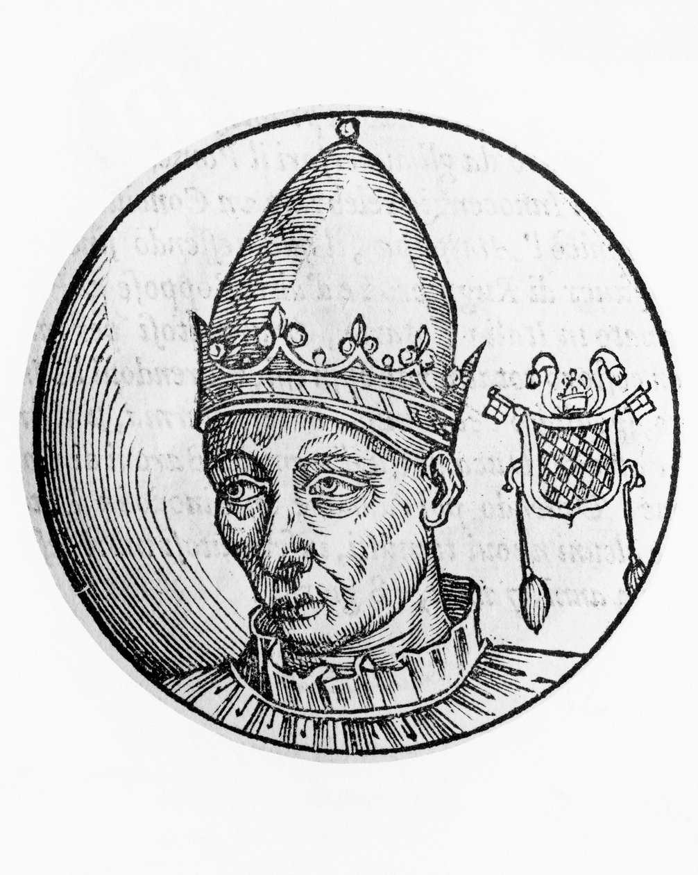 Portrait of Celestine II (Guido Guelfuccio de Castello, died 1144) by Unbekannt Unbekannt