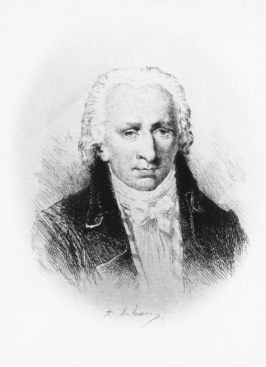 Portrait of Stanislas Jean, Marquis de Boufflers (1738-1815), French writer, soldier, and academician, after drawing by Adolphe Lalauze (1838-1905) by Unbekannt Unbekannt