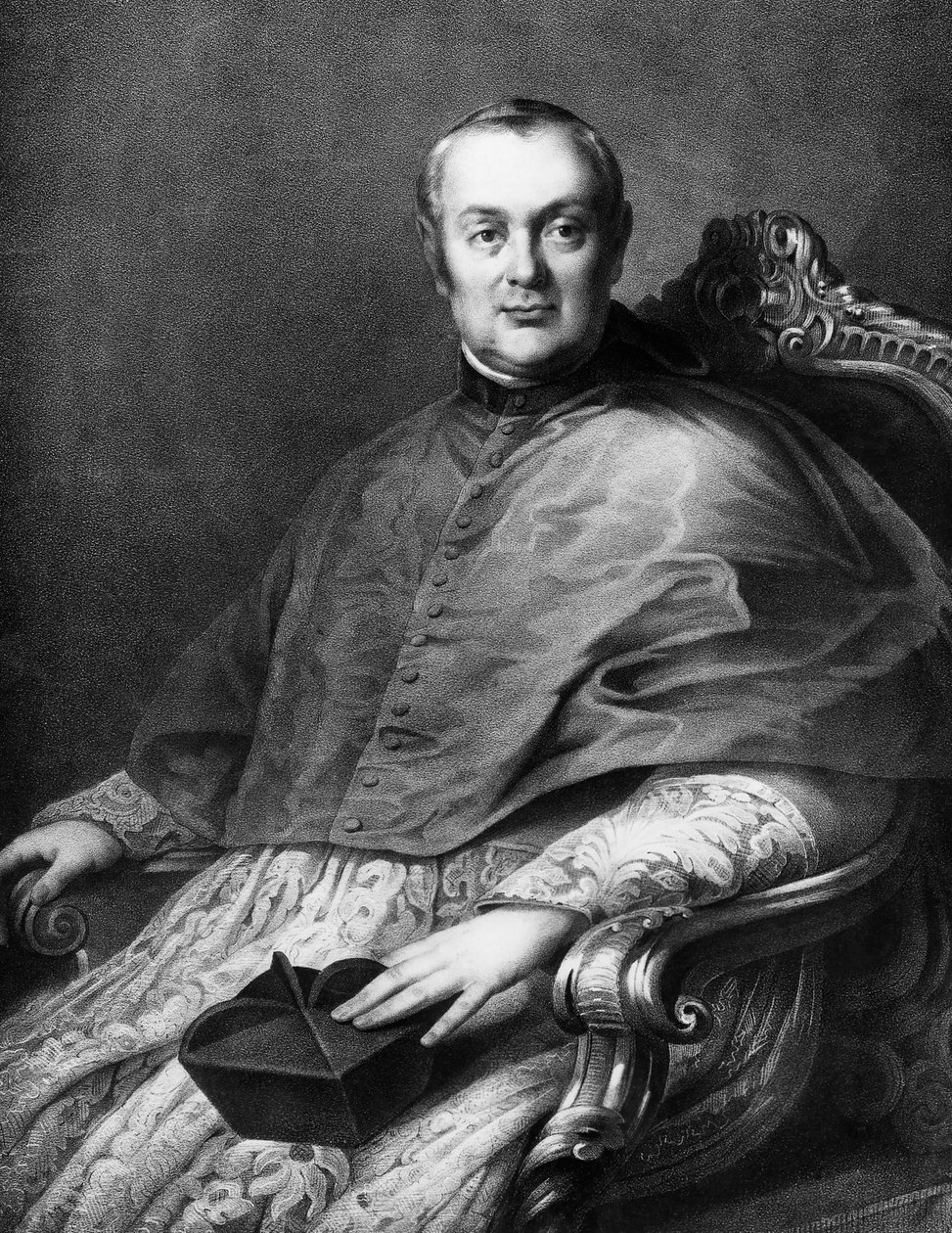 Portrait of Tommaso Bernetti, Italian cardinal, who was Cardinal Secretary of State under Leo XII, lithograph by Unbekannt Unbekannt