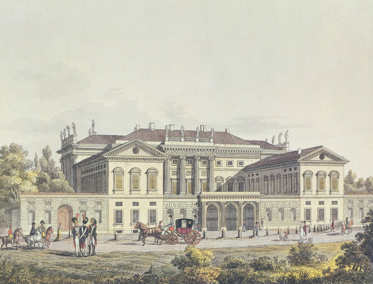 View of the Villa Reale in the Public Gardens, Milan, Italy by Unbekannt Unbekannt