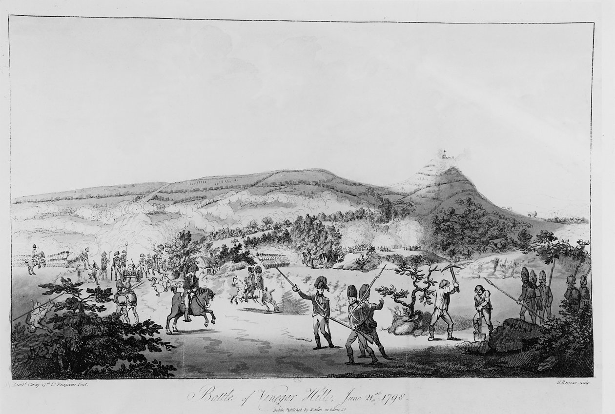 The Battle of Vinegar Hill, June 21st 1798 (engraved by Henry Brocas) by Lieutenant Carey