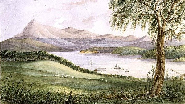 Twofold Bay, New South Wales, c.1860 by Lieutenant George Austin Woods