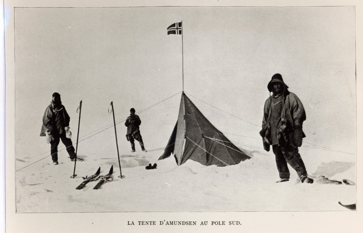 Tent left at the South Pole by Roald Amundsen in 1911, 1912 by Lieutenant Henry Robertson Bowers