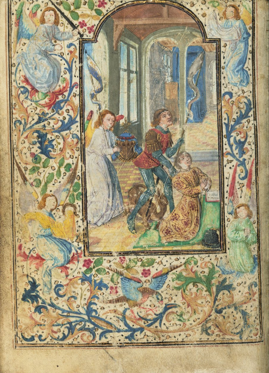 Charles the Bold Presented by Saint George by Lieven van Lathem