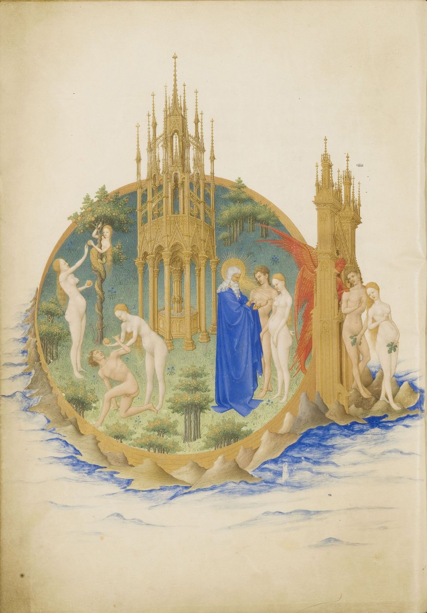 Garden of Eden Les Très Riches Heures du duc de Berry by Limbourg Brothers