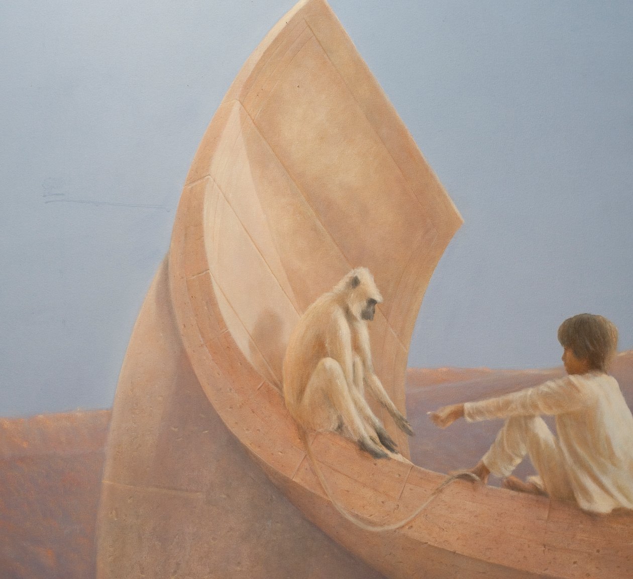 Boy and Monkey, 2010 by Lincoln Seligman