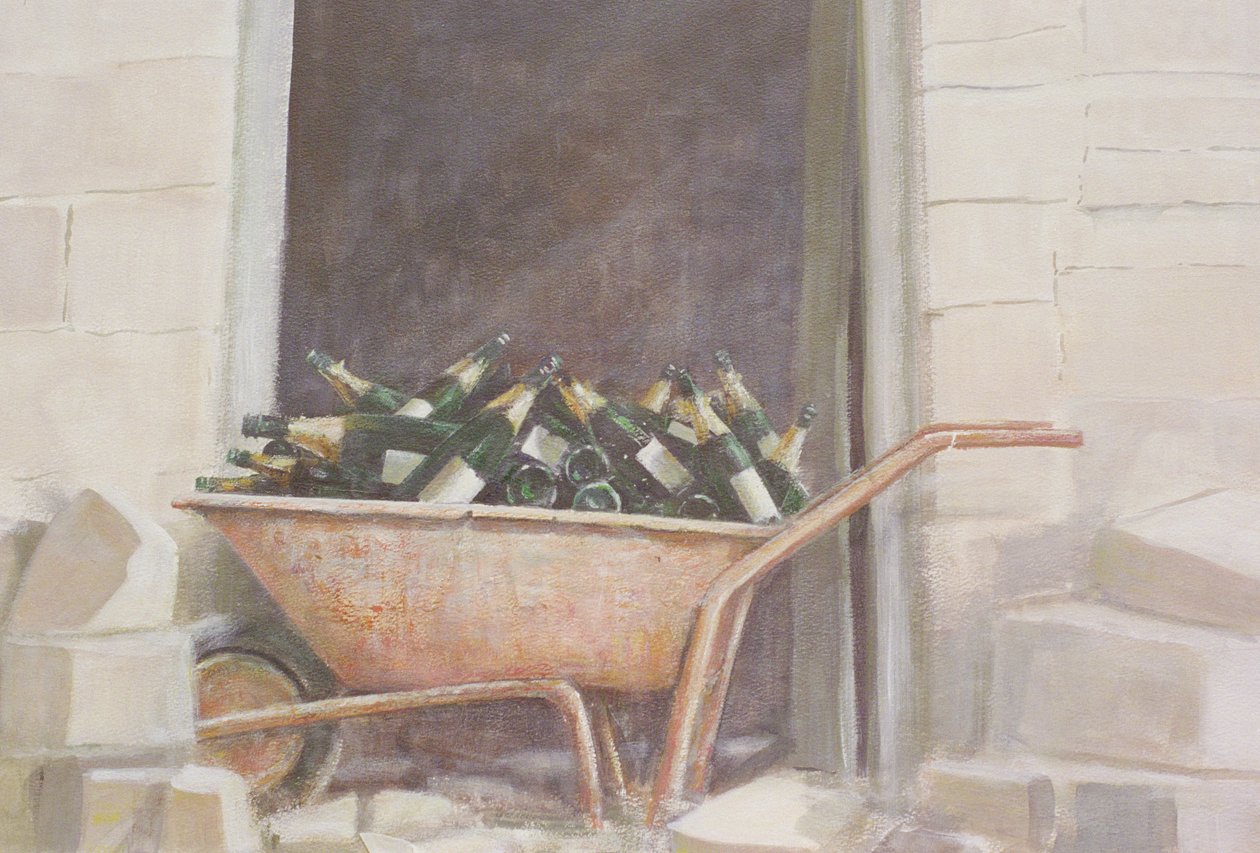 Champagne Wheelbarrow by Lincoln Seligman