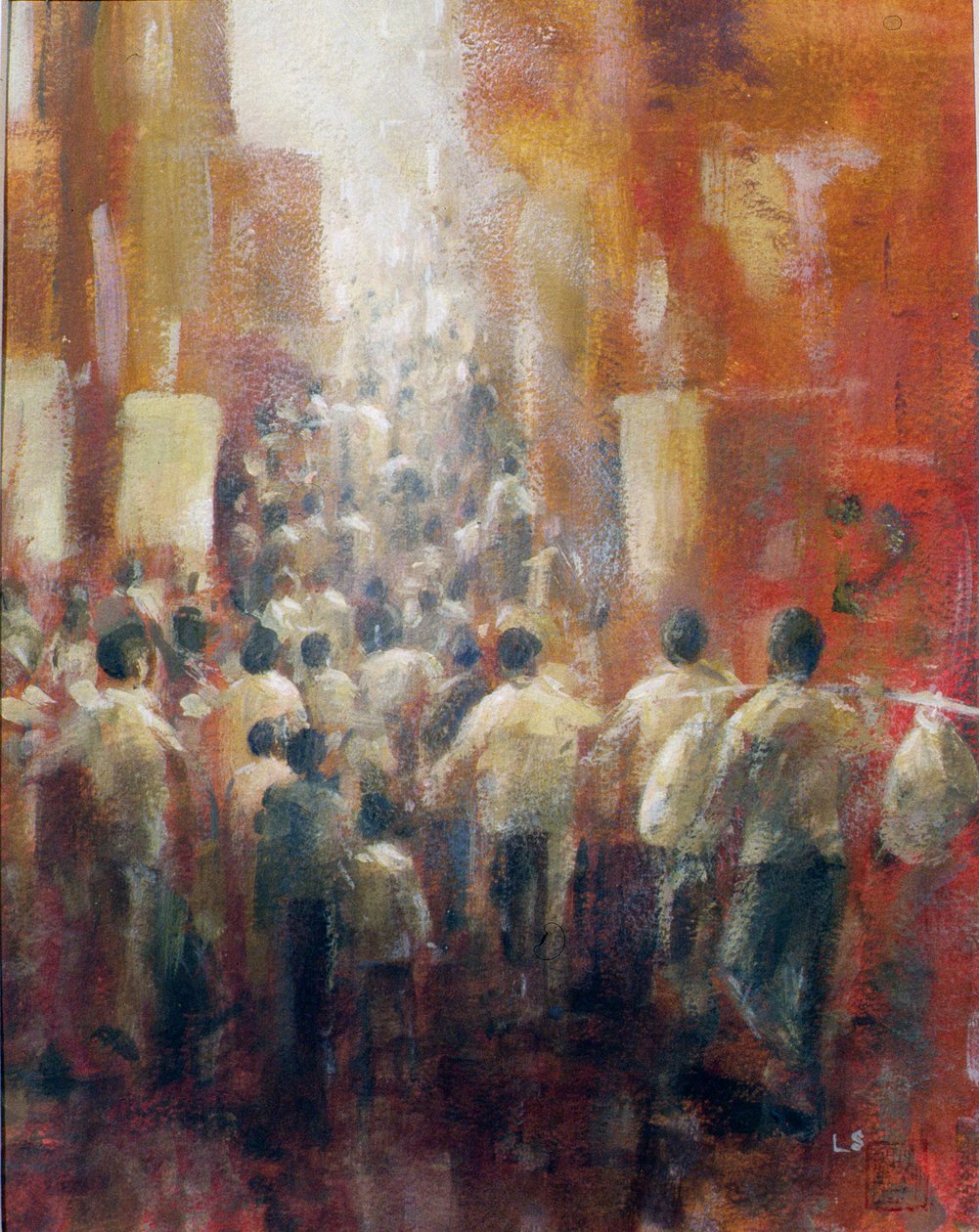 Chinese Street, 1992 by Lincoln Seligman