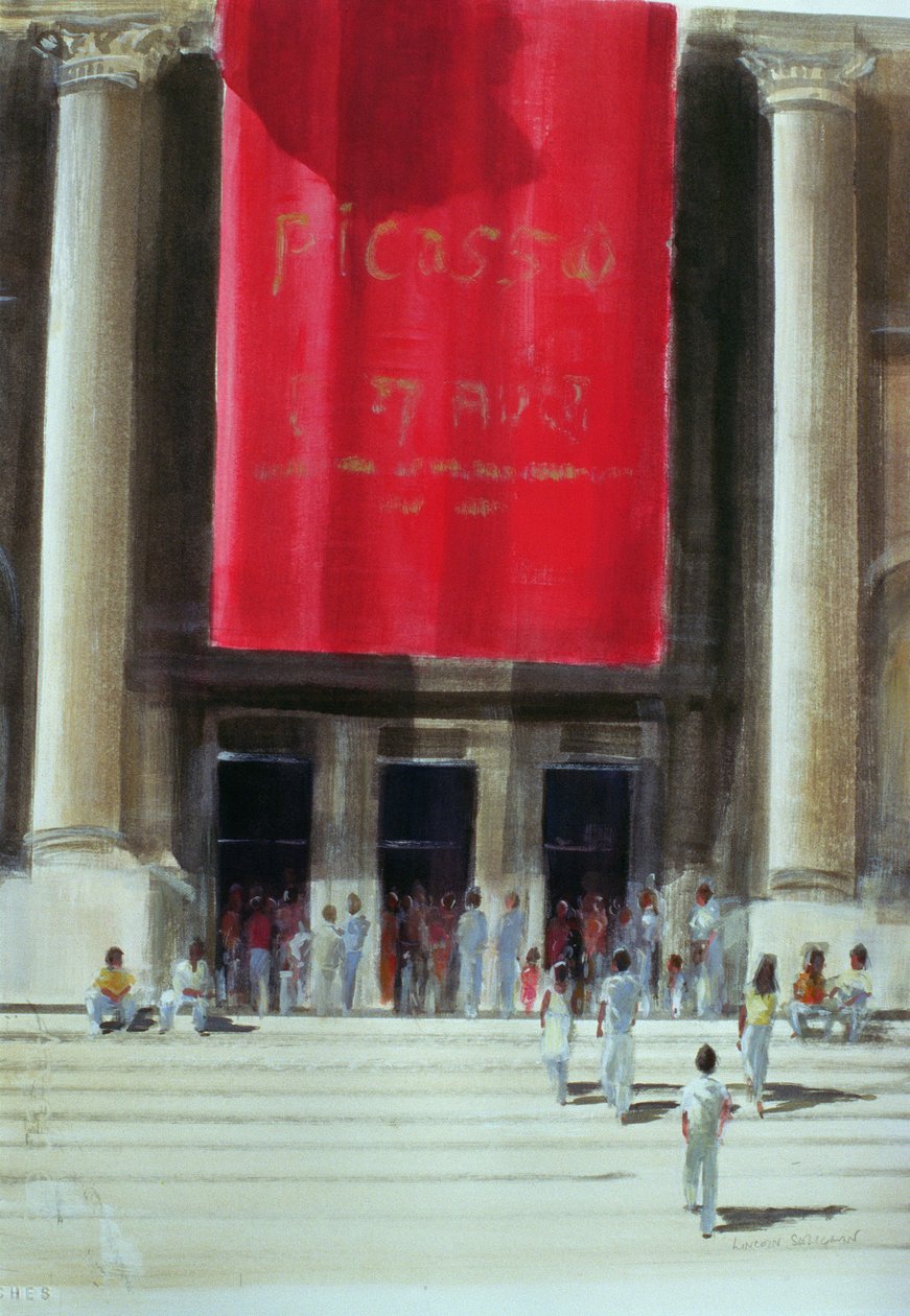 Entrance to the Metropolitan Museum, New York City by Lincoln Seligman