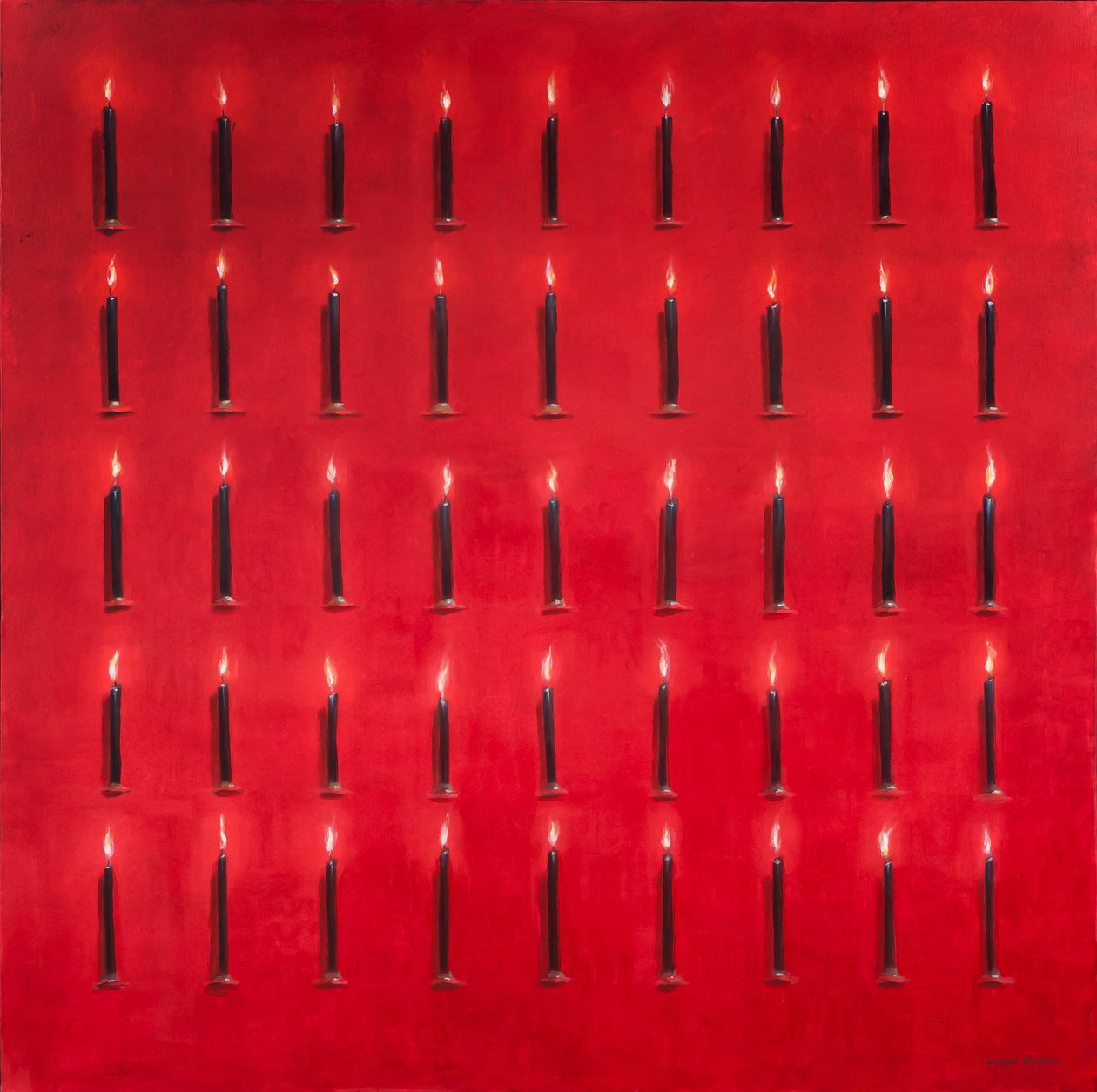 Forty-five candles, Sri Lanka, 2012 by Lincoln Seligman