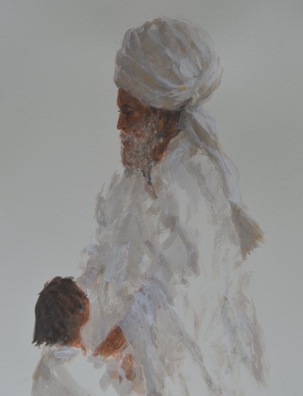 Old Man and Child by Lincoln Seligman