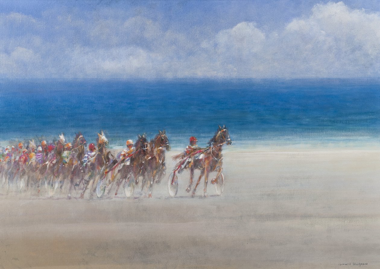 Trotting Races, Lancieux, Brittany, 2014 by Lincoln Seligman
