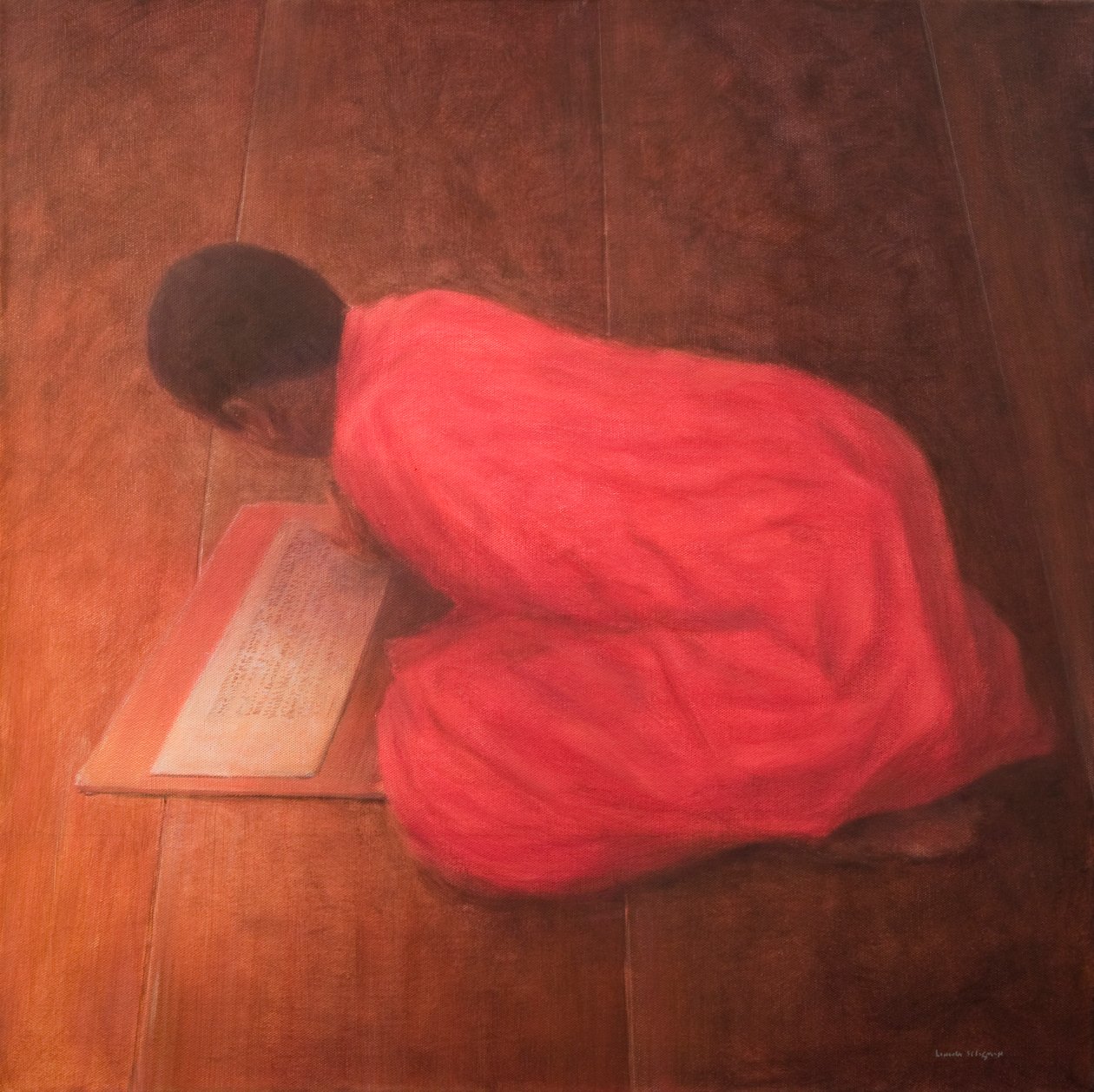 Young Monk in Class by Lincoln Seligman