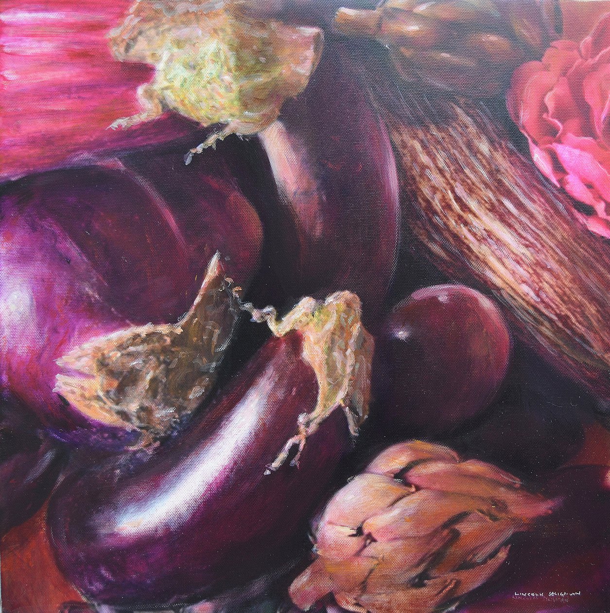 Still Life, Aubergine by Lincoln Seligman