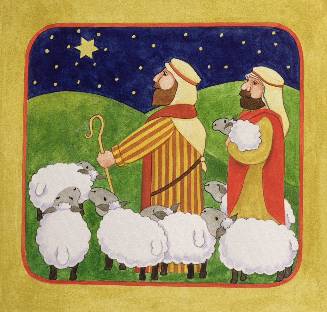 The Shepherds by Linda Benton: Premium art reproduction