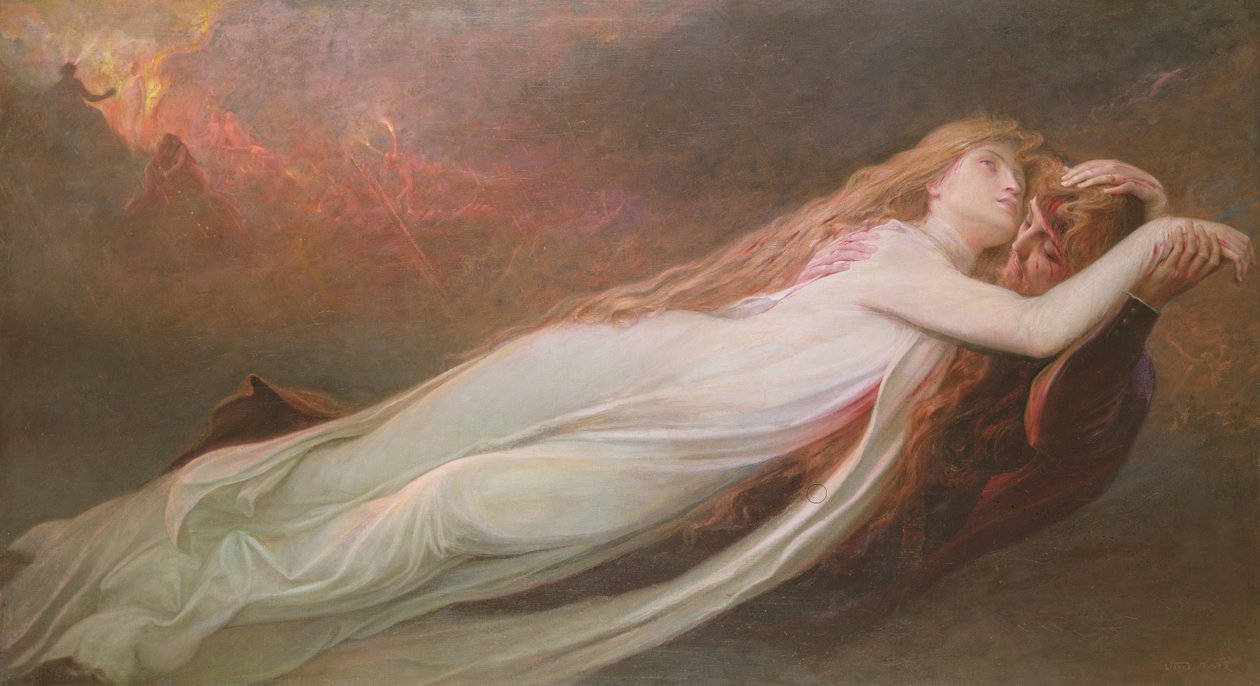 Francesca da Rimini and Paolo Malatesta, c.1890 by Lionel Noel Royer