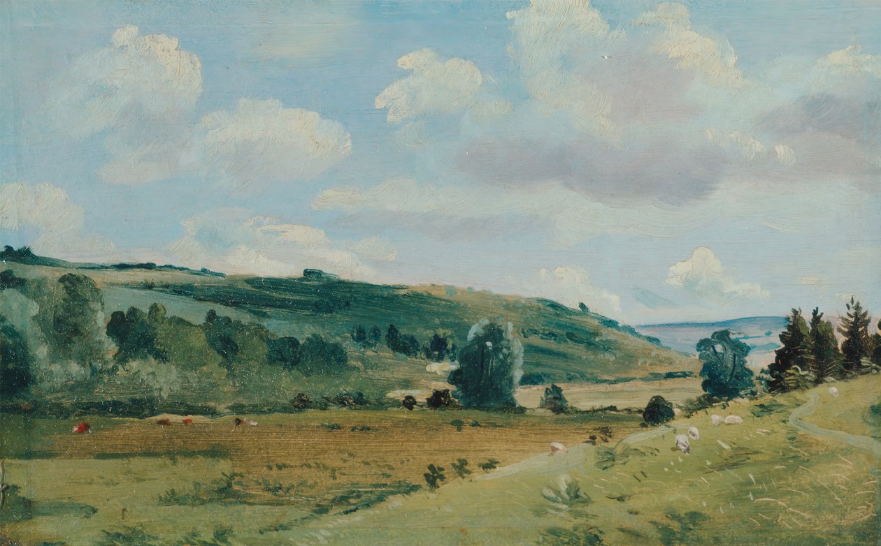 Summer Landscape near Dedham, between 1849 and 1855 by Lionel Constable