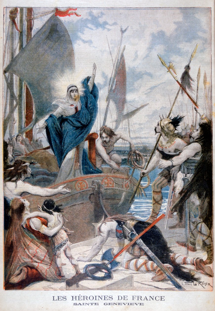 St Genevieve, heroine of France, 1896 by Lionel Noel Royer