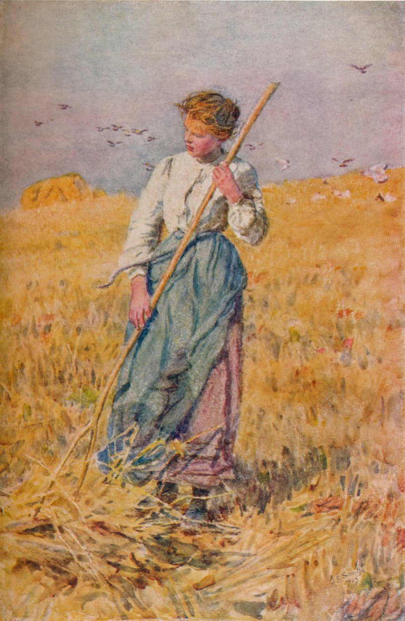 Gleaning Oats, France by Lionel Percy Smythe