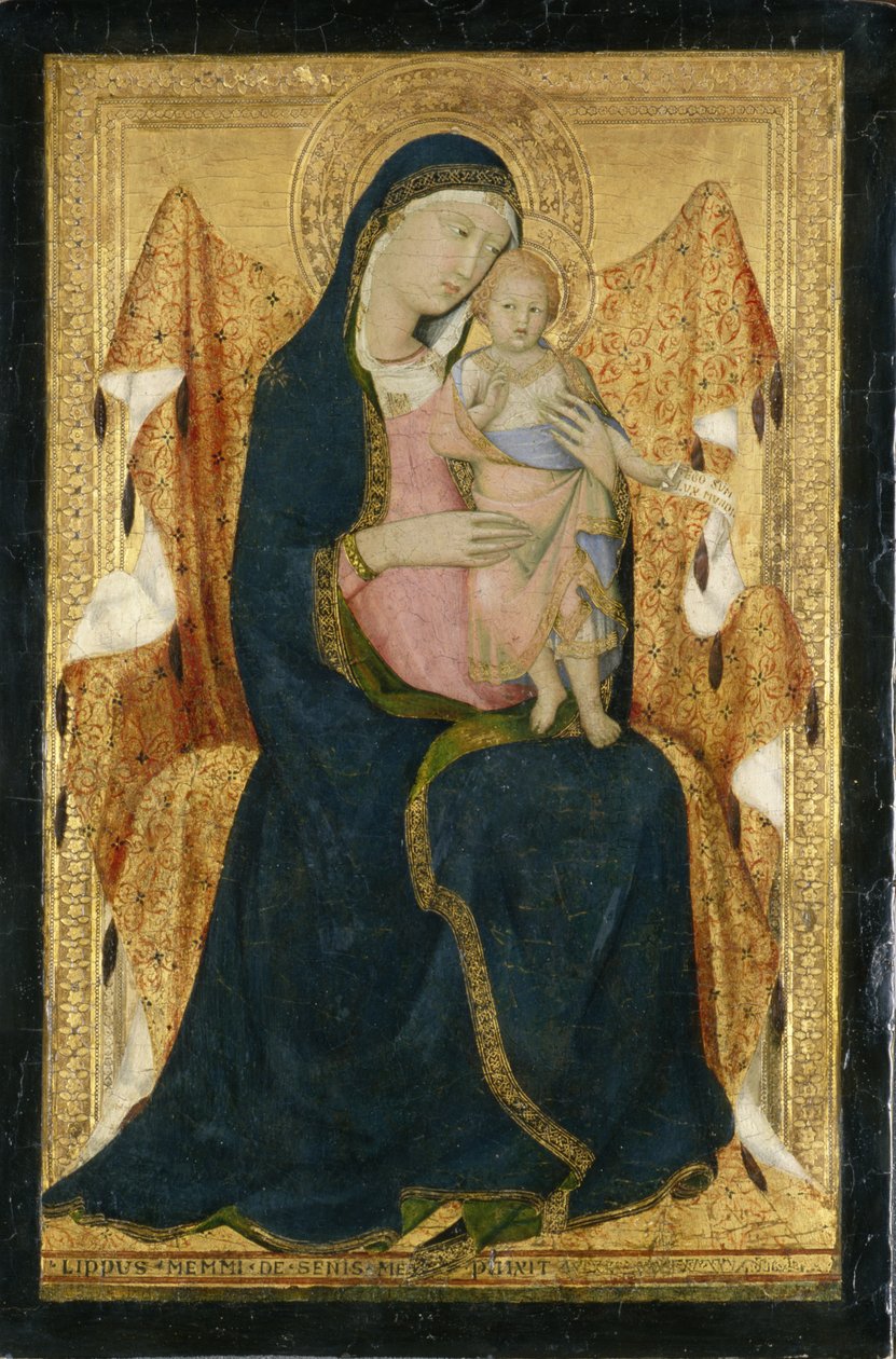 Enthroned Madonna with Child by Lippo Memmi
