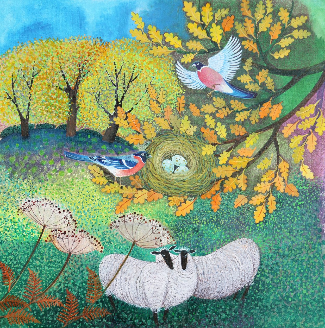 Bull Finches, 2021 by Lisa Graa Jensen