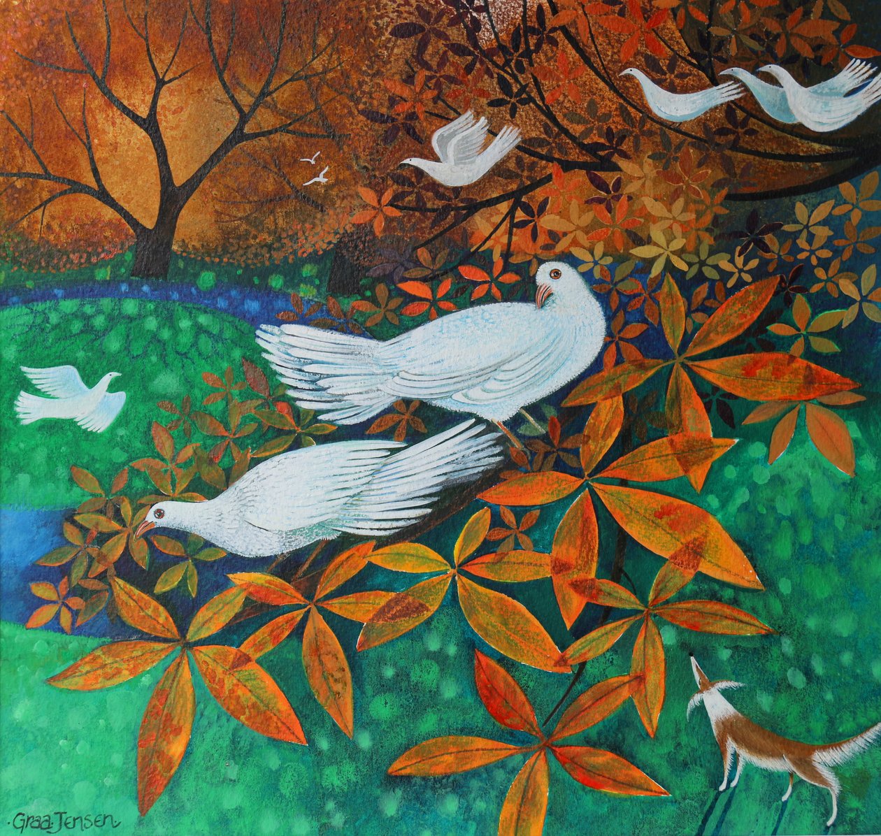 White Doves, 2016 by Lisa Graa Jensen