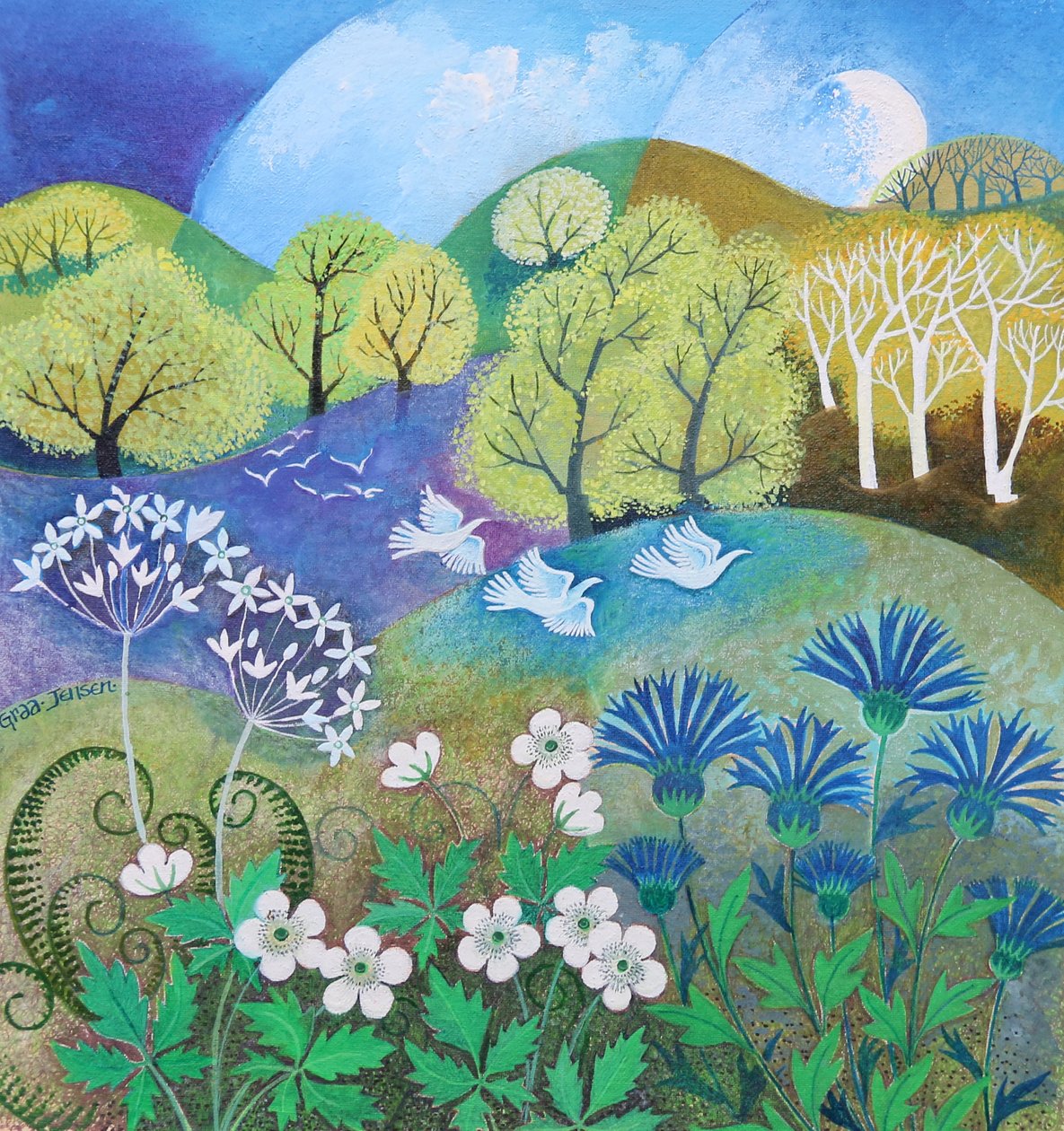 Wood Anemones by Lisa Graa Jensen