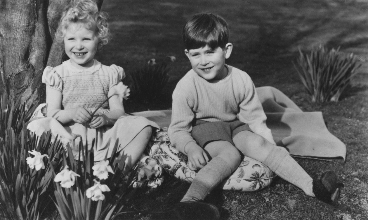 Prince Charles and Princess Anne as children at Balmoral, 28th September 1952 by Lisa Sheridan