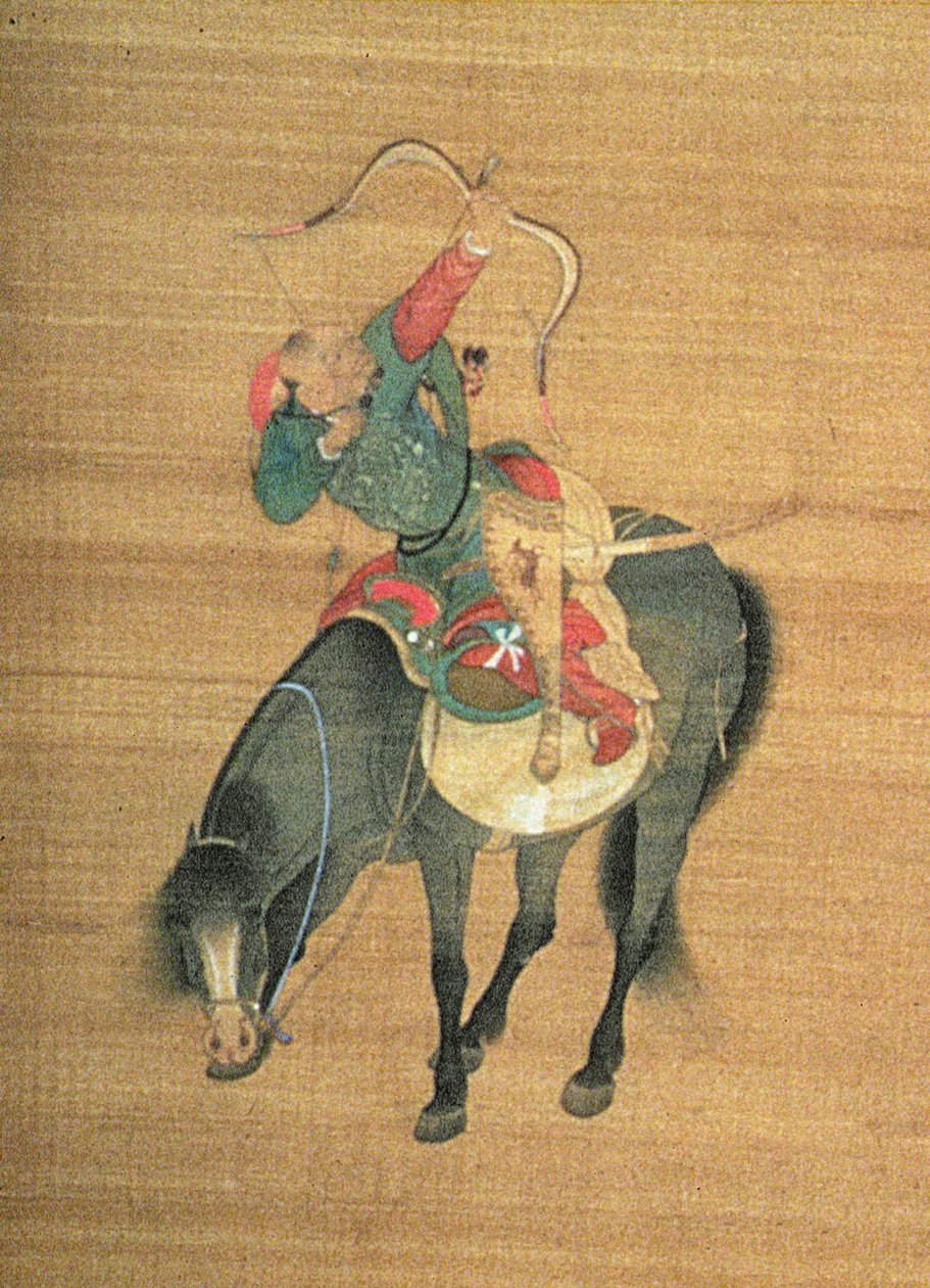 Kublai Khan Hunting (detail) by Liu Kuan tao