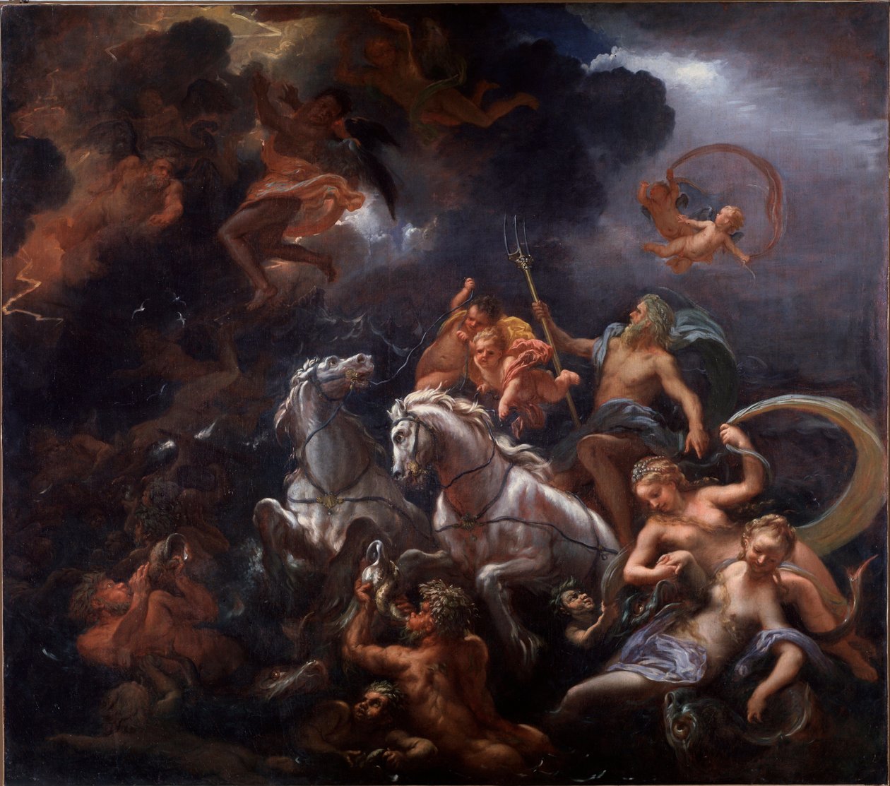 Neptune and Amphitrite by Livio Mehus