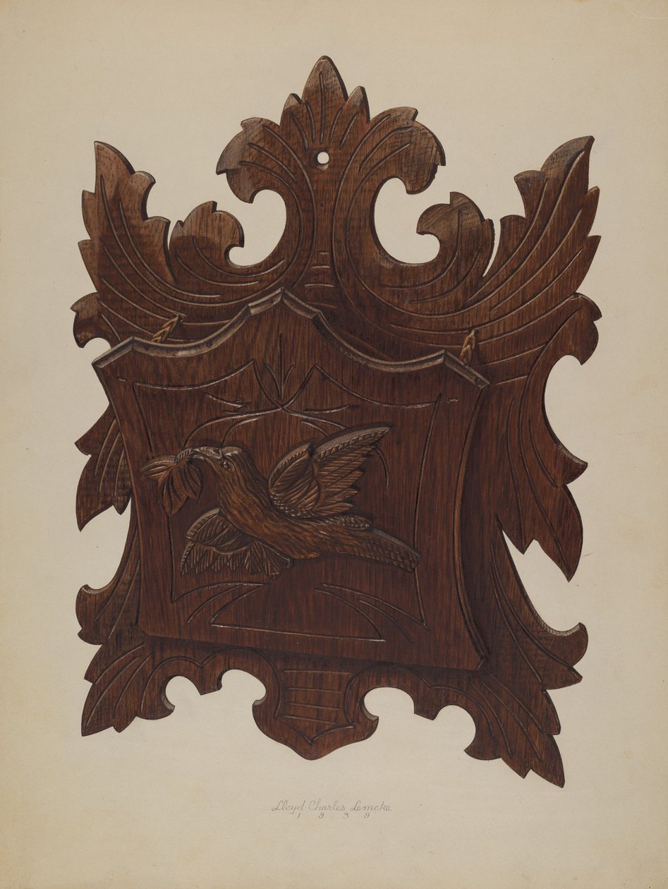 Wall Rack for Newspapers by Lloyd Charles Lemcke