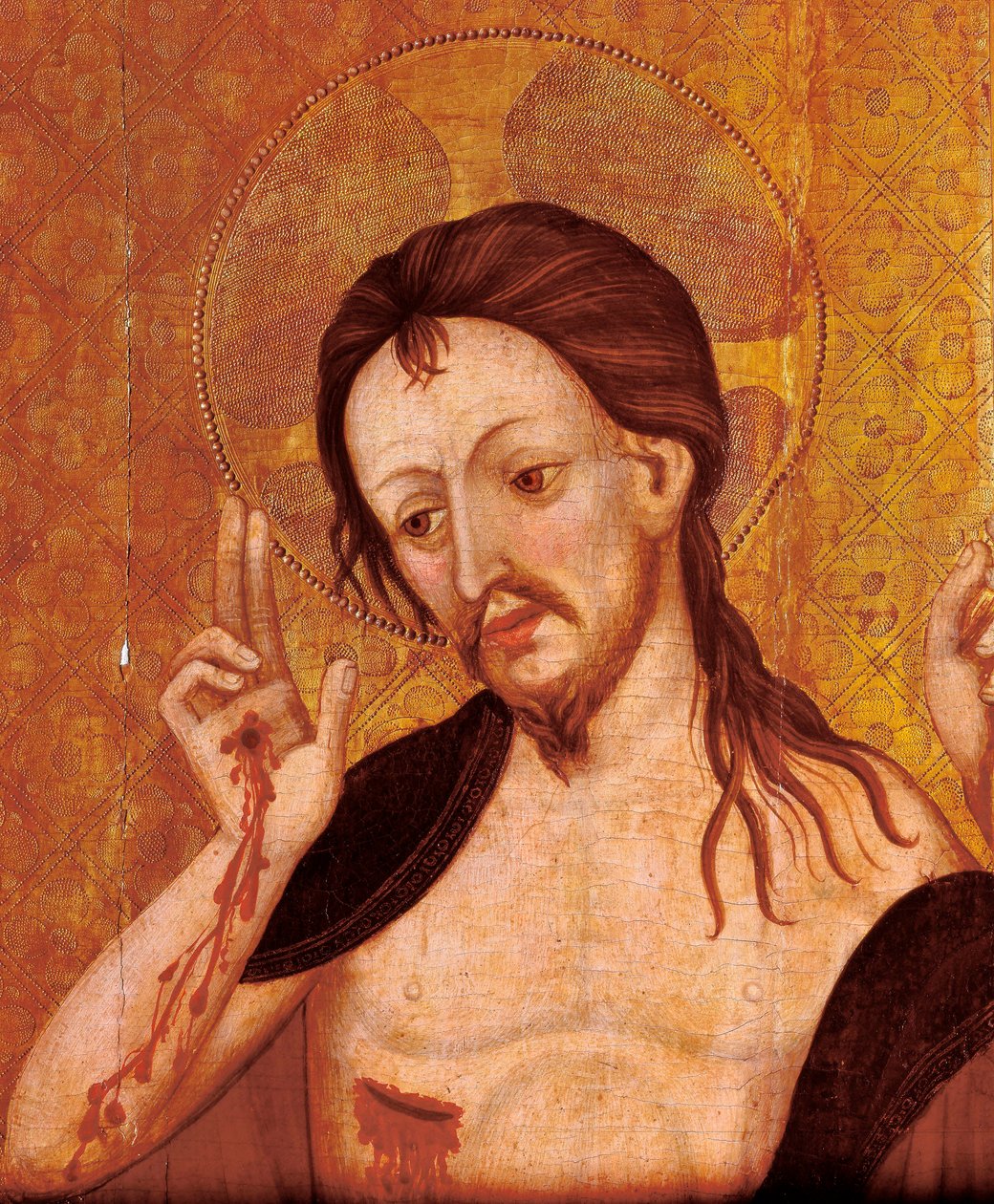 Resurrection (detail) by Lluís Borrassà