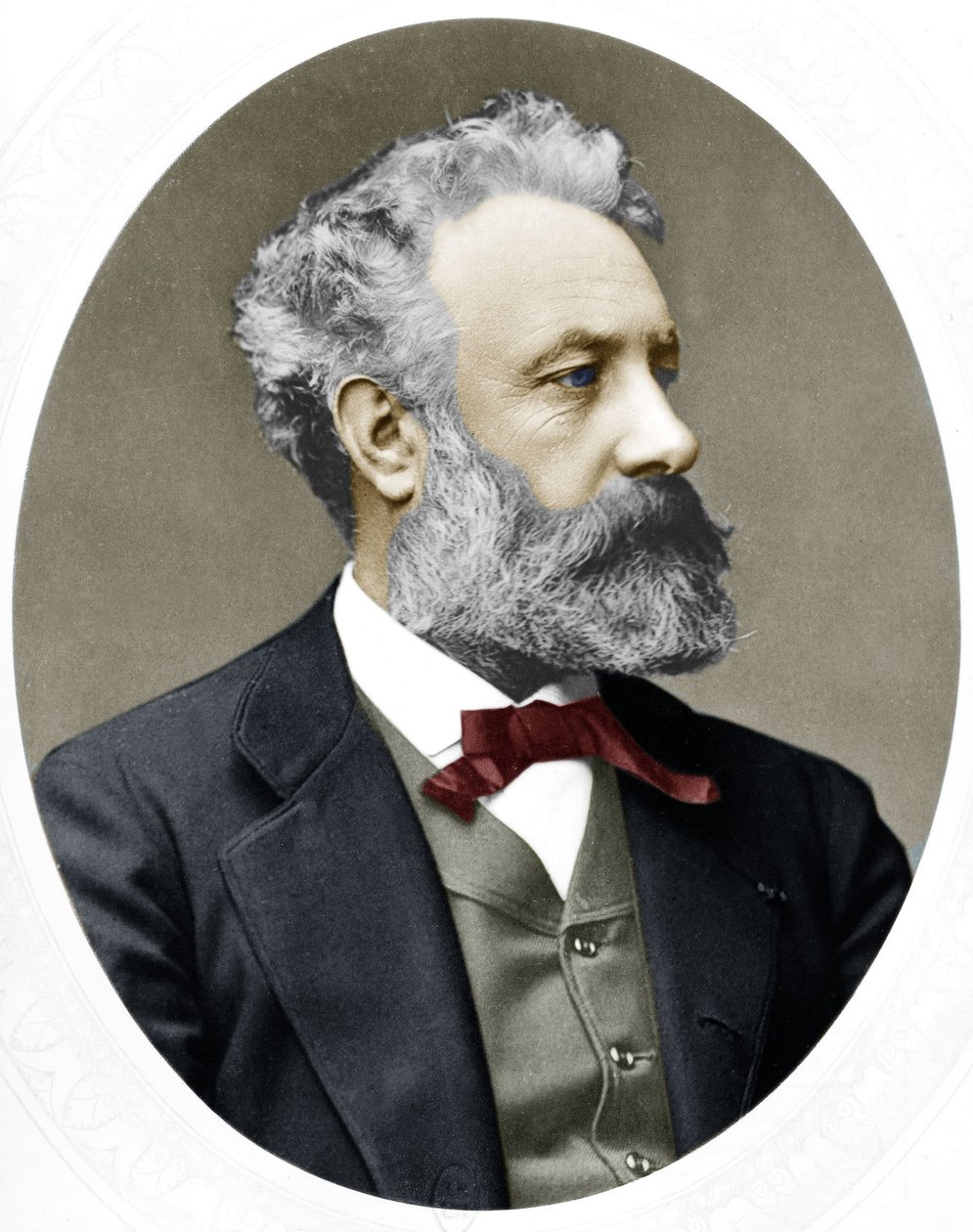 Jules Verne (1828-1905) French novelist, here in 1877 by Lock and Whitfield