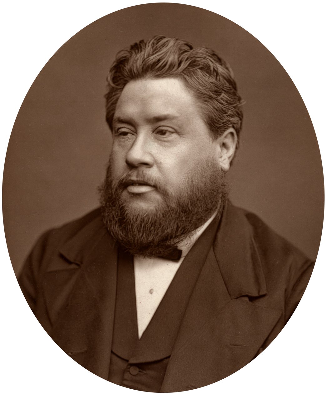 Reverend Charles Haddon Spurgeon, Pastor of the Metropolitan Tabernacle, 1880 by Lock and Whitfield