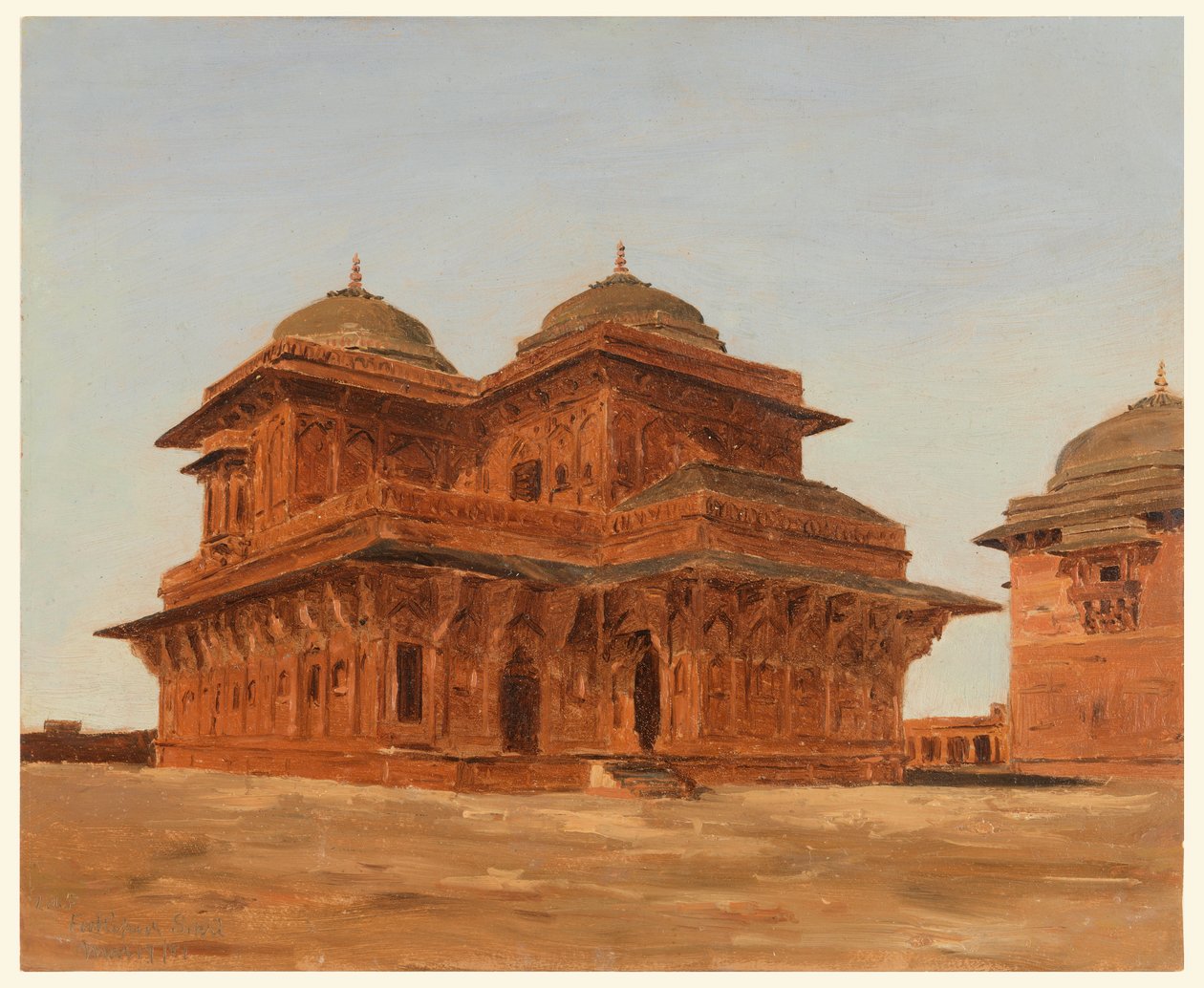 Fatehpur Sikri, Birbal’s Palace, India, March 19, 1881 by Lockwood de Forest