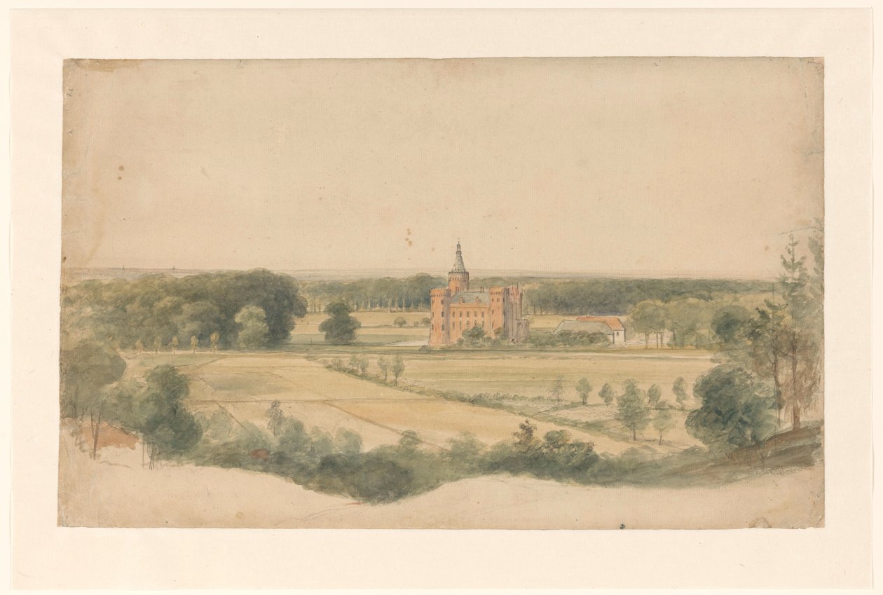 Castle Moyland near Kleve by Lodewijk Johannes Kleijn