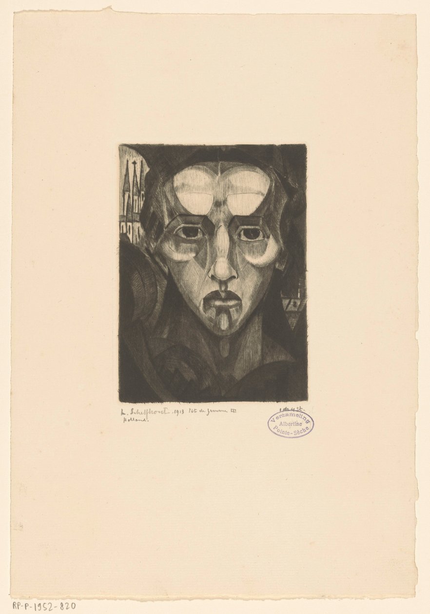 Head of a Woman (Tête de Femme III) by Lodewijk Schelfhout (signed by artist)