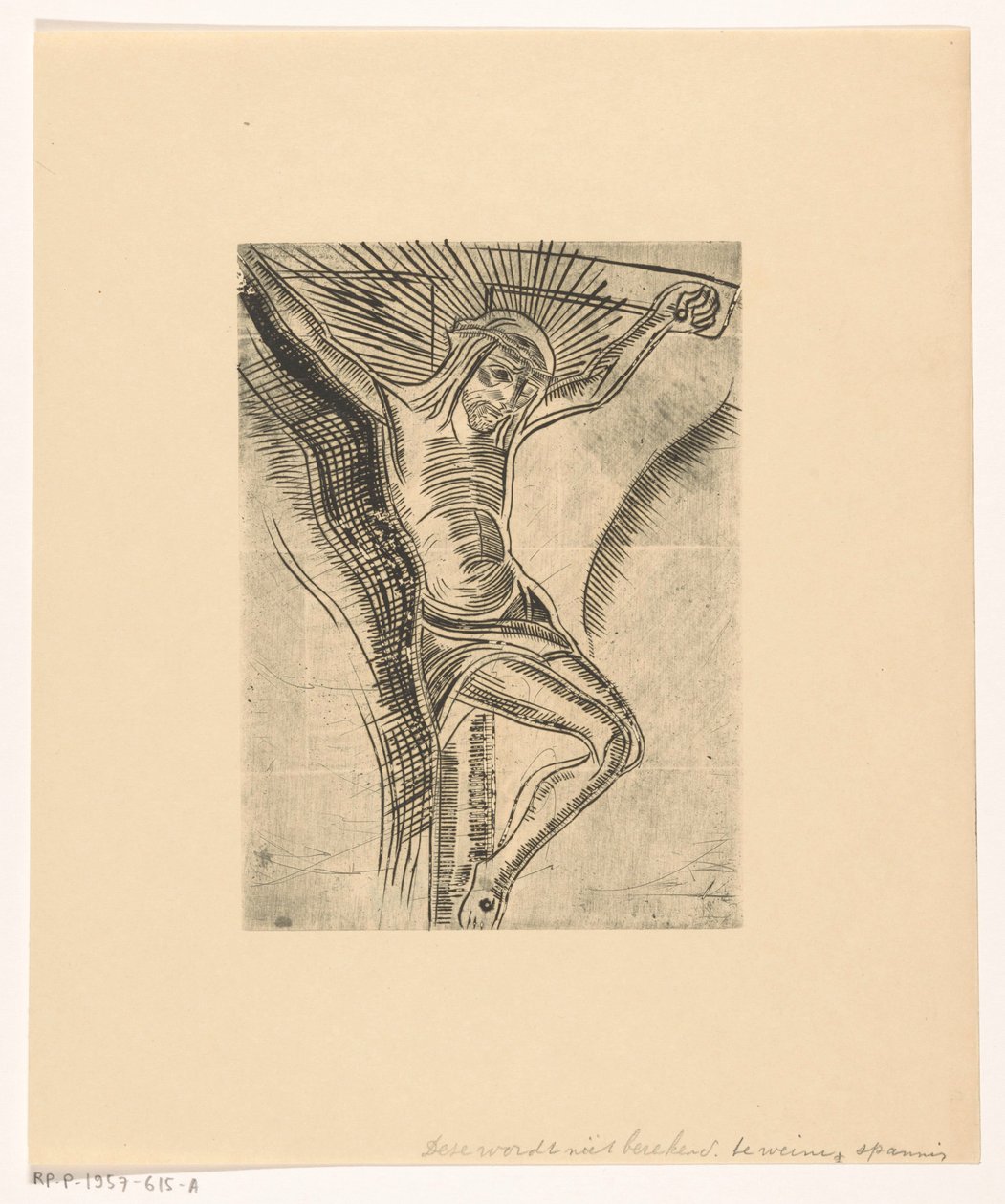 Christ on the Cross by Lodewijk Schelfhout