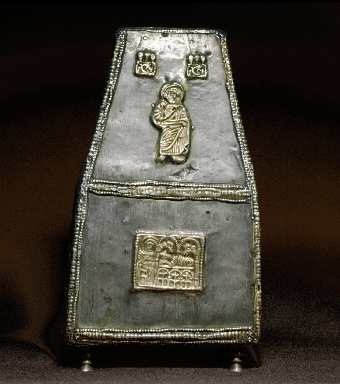 Barbarian Art of Lombardy: Silver reliquary box by Lombard School