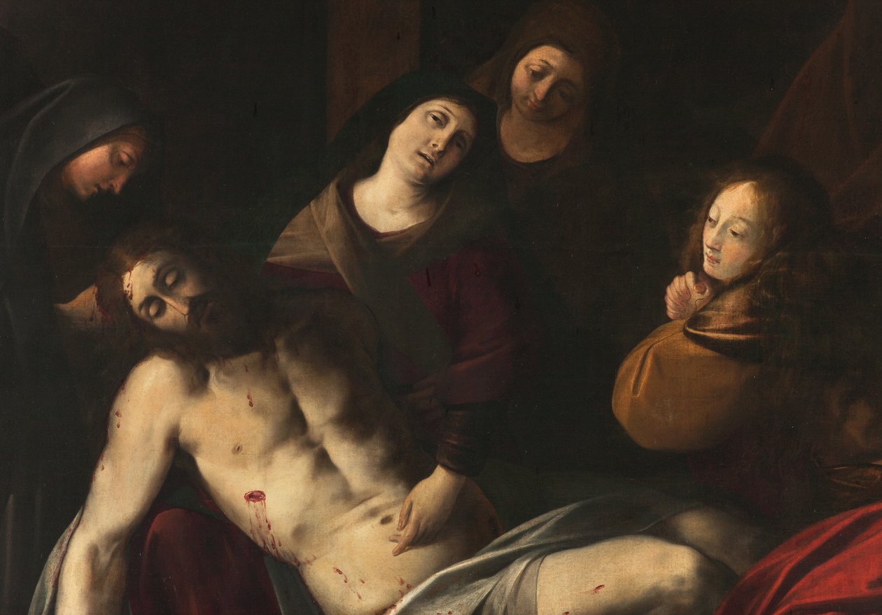 Milan, Church of San Francesco da Paola, Lombard School of the 1700s, The Deposition of the Cross by Lombard School