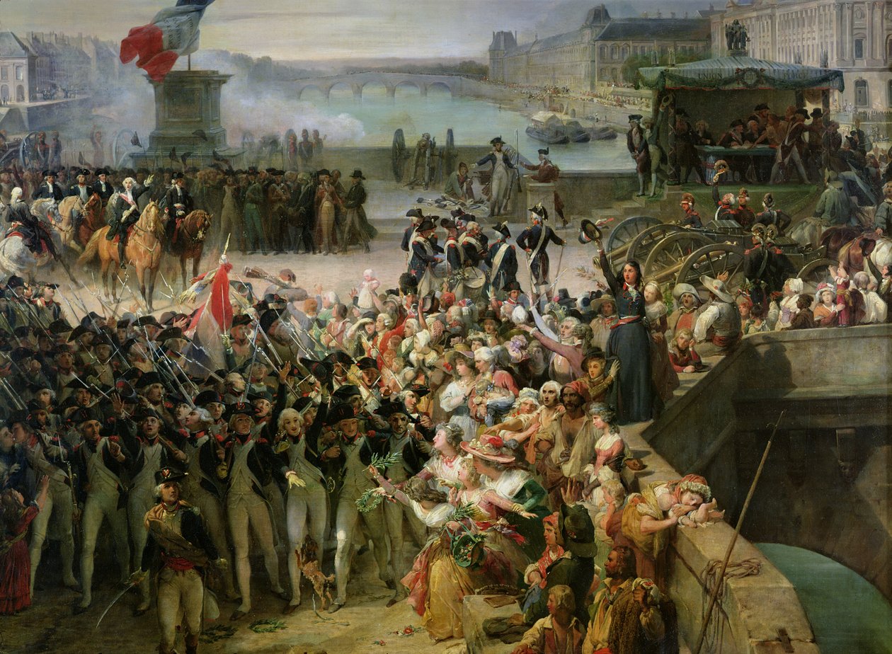 The Garde Nationale de Paris Leaves to Join the Army in September 1792 (detail) by Léon Cogniet