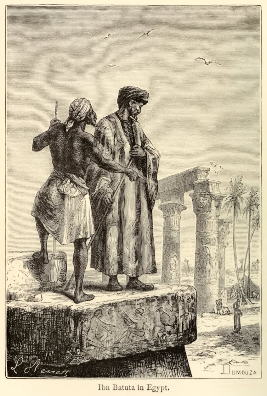 Ibn Battuta in Egypt by Léon (after) Benett
