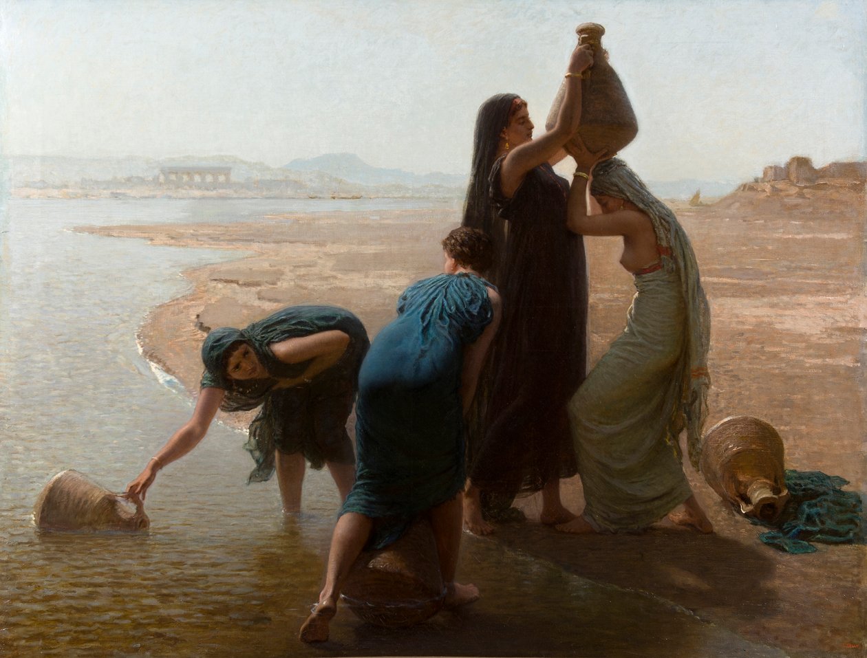 Fellah Women on the Banks of the Nile by Léon Belly