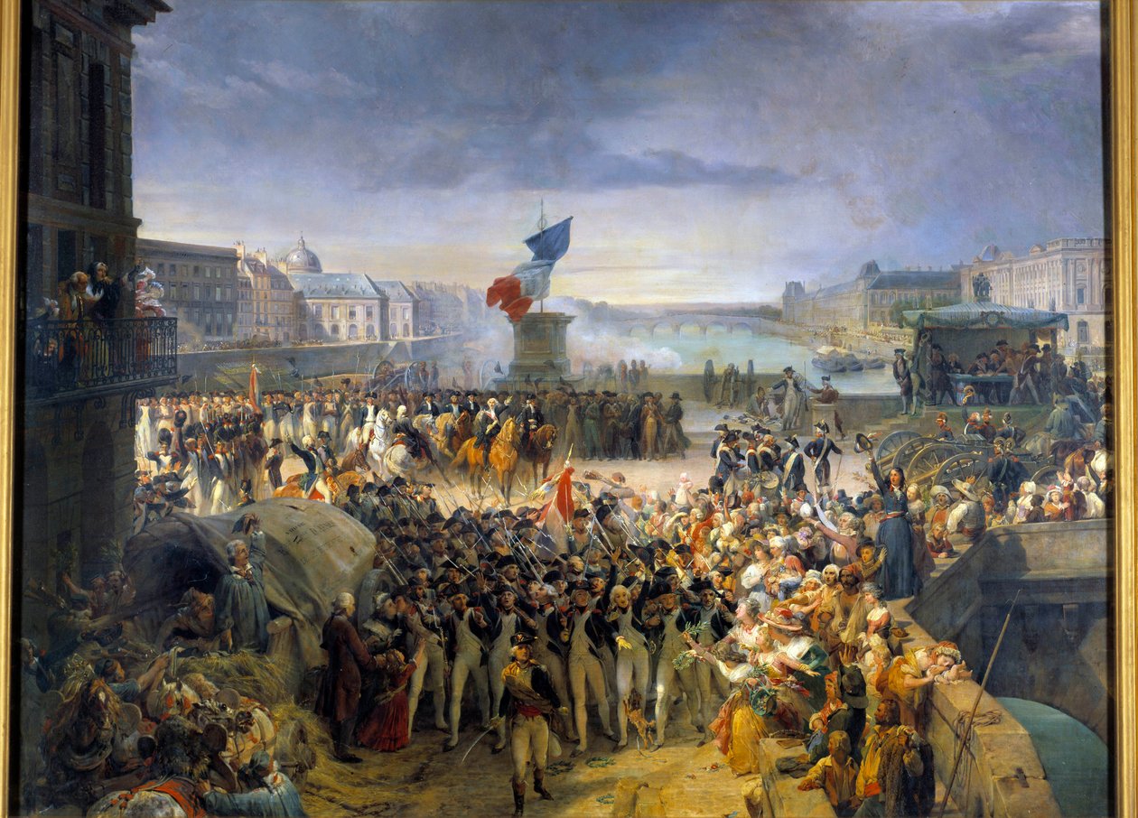 The National Guard of Paris Assembled on Pont Neuf by Léon Cogniet