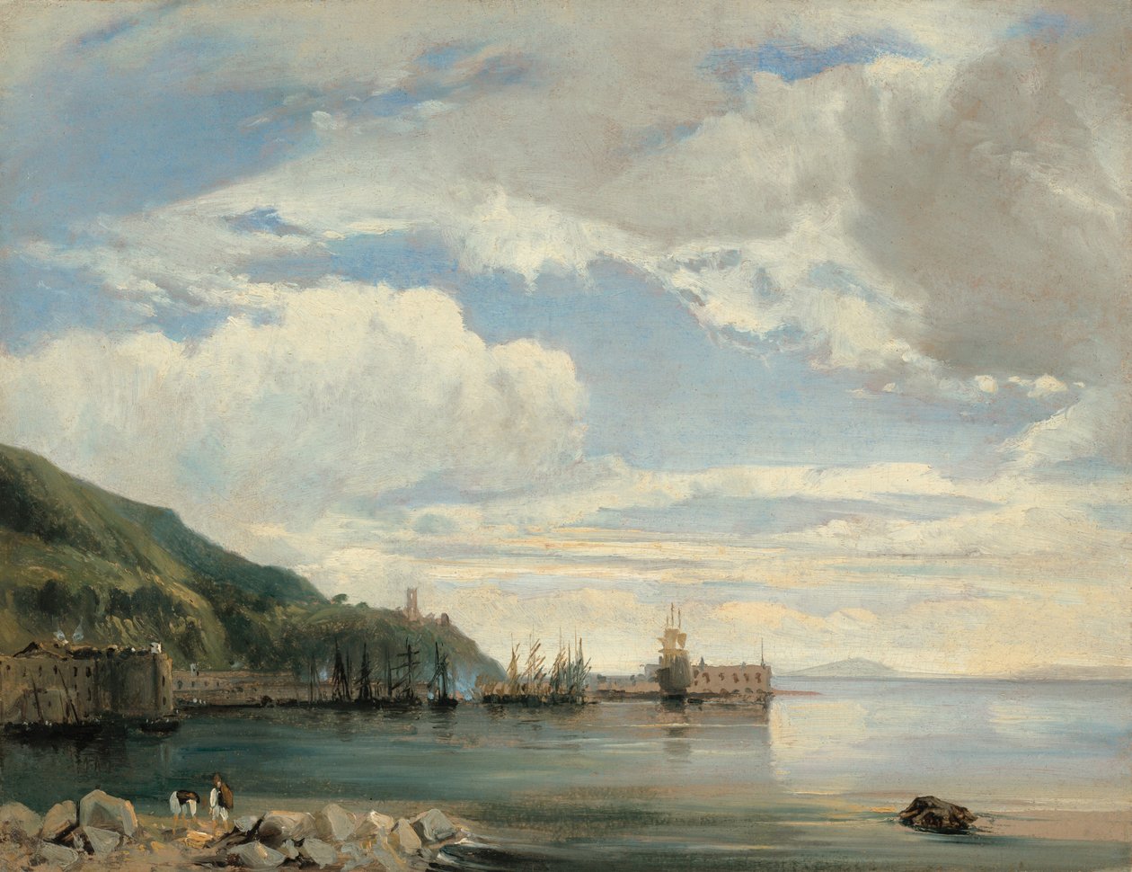 On the Bay of Naples by Léon François Antoine Fleury