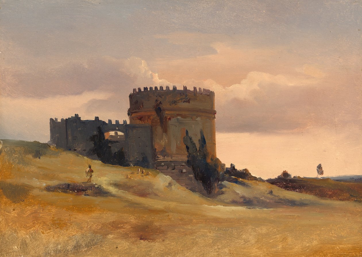 The Tomb of Caecilia Metella by Léon François Antoine Fleury