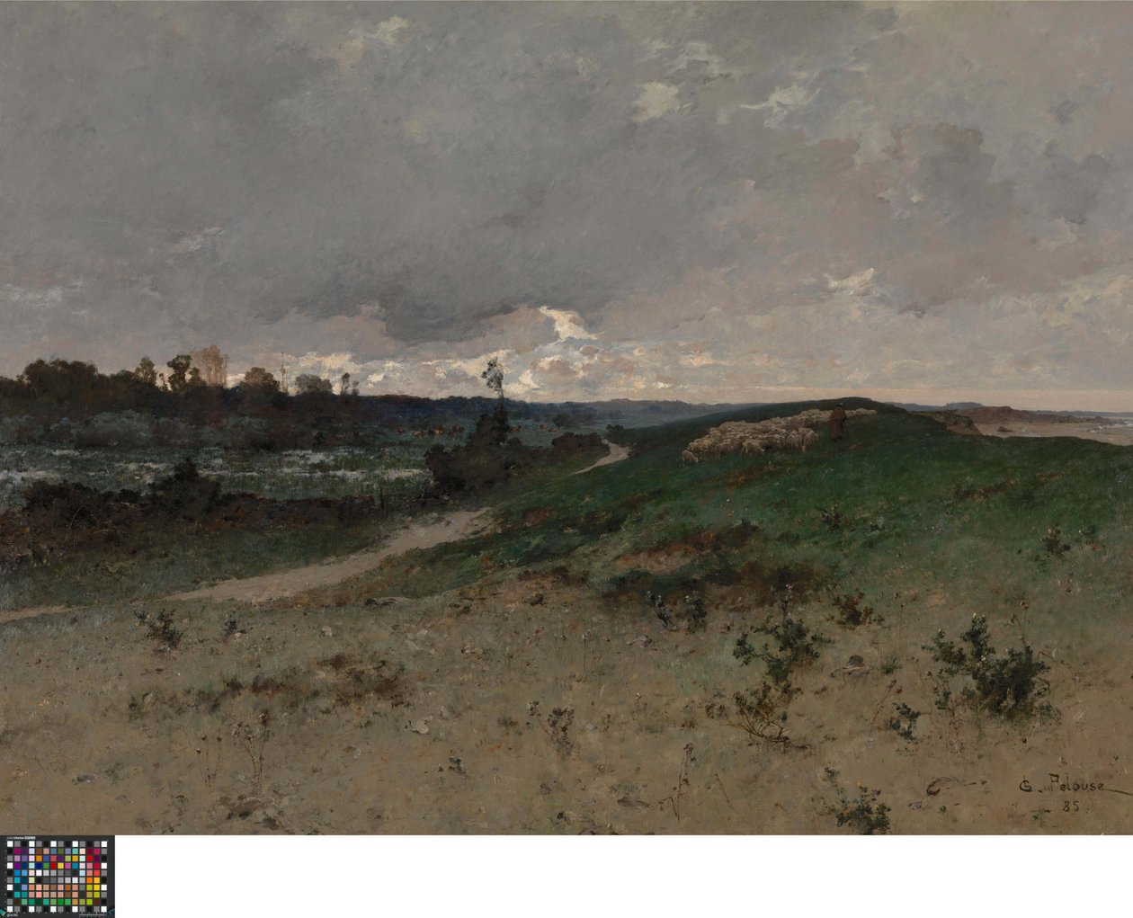 Landscape near Saint-Jean-le-Thomas (Normandy) by Leon Germain Pelouse