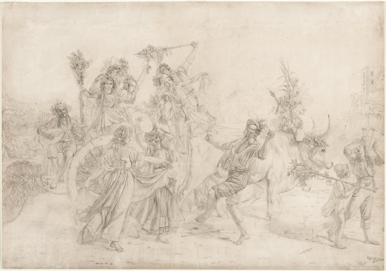 Pilgrims Returning from the Feast Day of the Madonna dell
