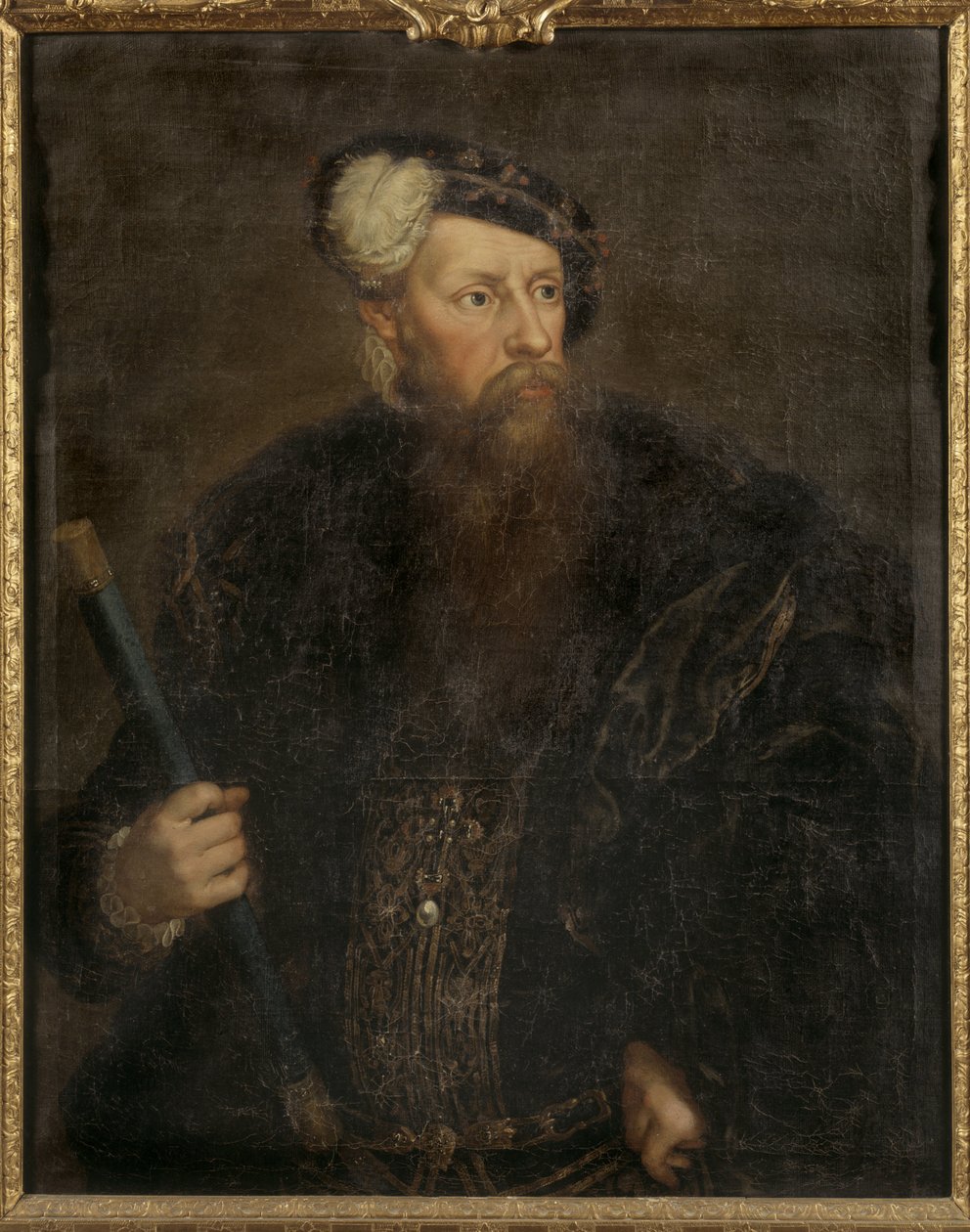 Portrait of King Gustav I of Sweden (1496-1560) by Lorens the Younger Pasch